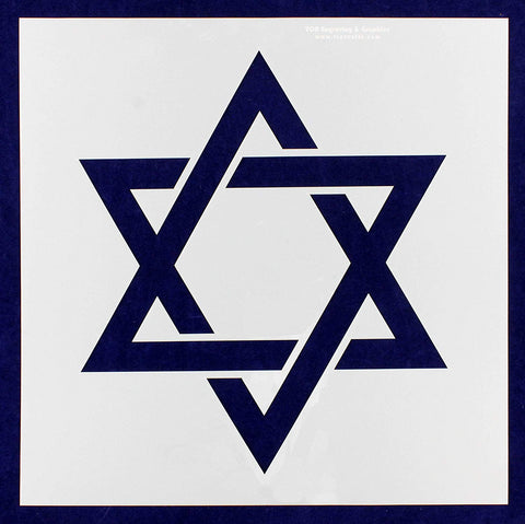 Star of David Stencil 14 Mil -16"W X 16"H - Painting /Crafts/ Templates