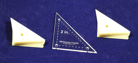 Mylar 2" Right Triangle 51 Piece Set - Quilting / Sewing Templates