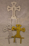 Cross Cake Topper - Assorted Colors - Free Engraving!