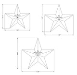 Quilting Template Star Set - 7,8,9 Inches-Clear Acrylic